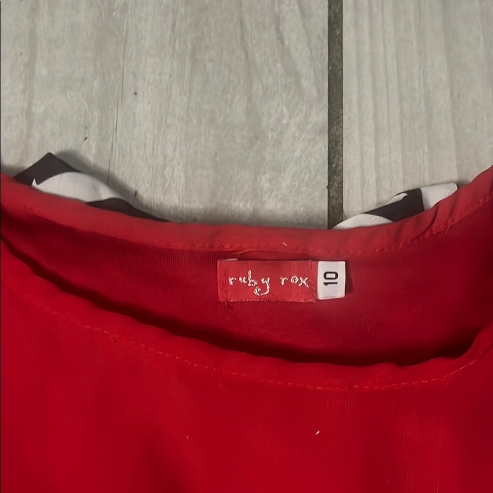 Ruby Rox Red 3/4 Sleeve Blouse - Picture 2 of 6